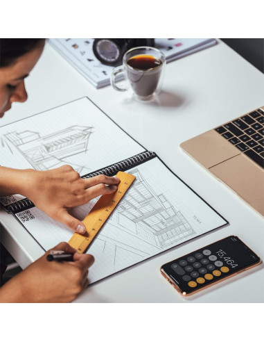 Cuaderno de Gráficos Reutilizable Rocketbook Matrix 21.6x27.9cm