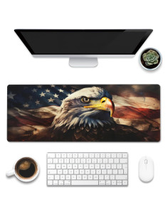 Alfombrilla de Escritorio Gnhkmw XL Águila Calva Americana 80x30cm