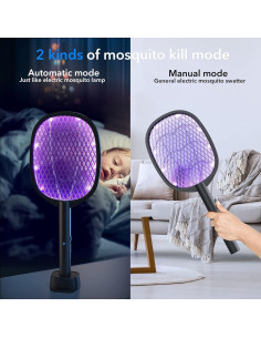 Paquete de 2 Raquetas Eléctricas DEEZEE para Mosquitos 4000V 2