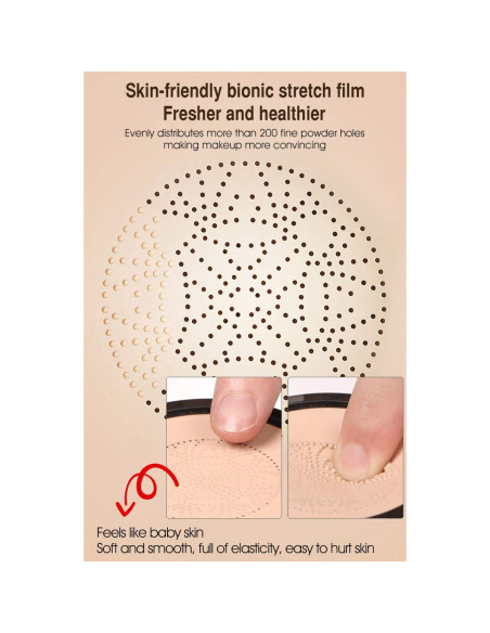 Crema CC Air Cushion Aooba Hidratante SPF50+ 132g con Esponja