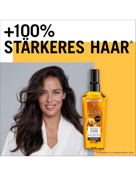 Gliss Kur Aceite para Cabello Seco 75 ml - Nutre y Brilla