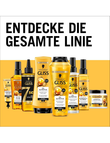 Gliss Kur Aceite para Cabello Seco 75 ml - Nutre y Brilla
