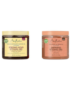 Dúo Gel para Peinar SheaMoisture 425 g - Aceite de Ricino y Coco