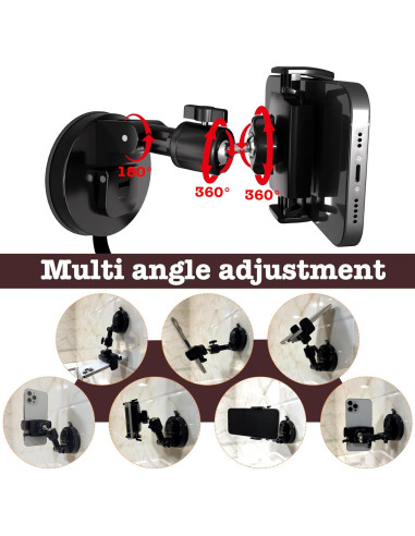 Soporte para Teléfono de Ducha VasSmtCPH 3.2" Ajustable