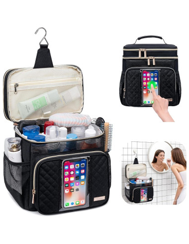 Bolsa de Aseo Grande Unisex Resistente al Agua 26.7x19.6x28.4cm