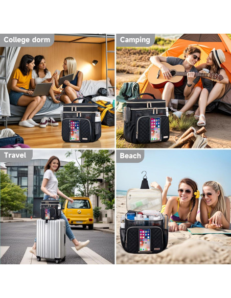 Bolsa de Aseo Grande Unisex Resistente al Agua 26.7x19.6x28.4cm