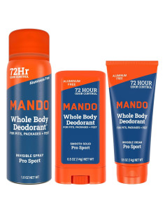 Desodorante Corporal Mando Mini Trio - 72HR Control Olor Pro Sport