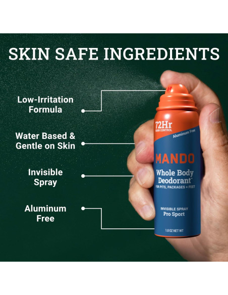 Desodorante Corporal Mando Mini Trio - 72HR Control Olor Pro Sport