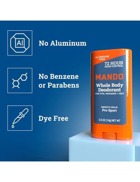 Desodorante Corporal Mando Mini Trio - 72HR Control Olor Pro Sport