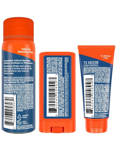Desodorante Corporal Mando Mini Trio - 72HR Control Olor Pro Sport