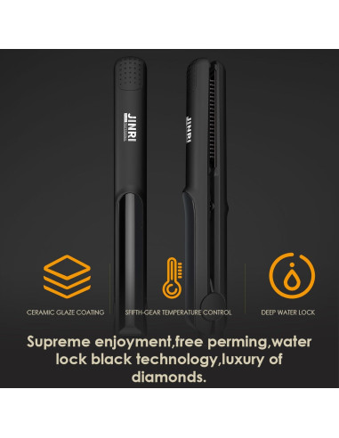 Plancha Alisadora y Rizador JINRI Cerámica Tourmalina 1"