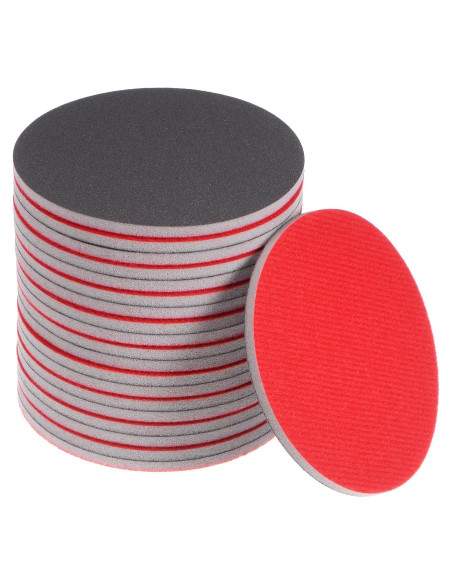 Discos de Lijado Esponja 600 Granos uxcell 12.7cm 20 Piezas