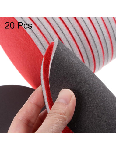 Discos de Lijado Esponja 600 Granos uxcell 12.7cm 20 Piezas