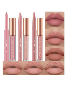 Juego de Maquillaje URQT 6 Piezas Labiales Mate y Lápices