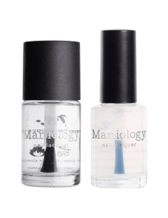 Set de Esmaltes Transparentes Maniology 2x13ml - Top Coat Sin Manchas y Aqua Topper
