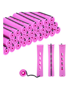 Juego de 30 Rulos Sin Calor Rosa JJUNW para Cabello