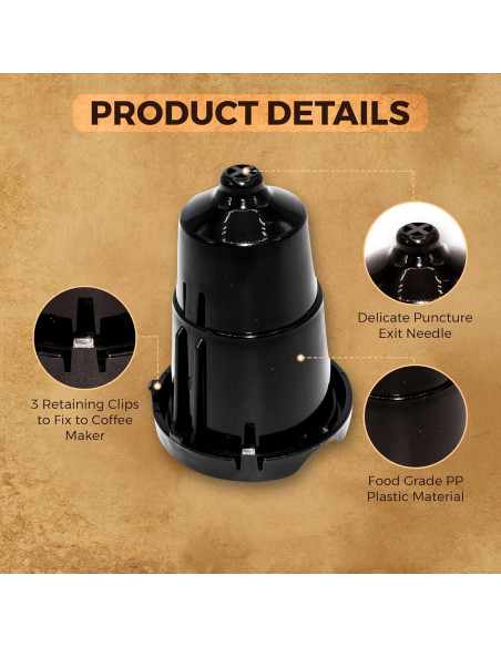 Aguja de Reemplazo para Cafeteras Keurig - Compatible K-Elite, K-Caf, K-Slim y más