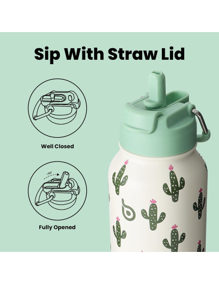 Botella de Agua Aislada 0.95L Acero Inoxidable BOTELLA BOTELLA Botella de Agua Aislada 0.95L Acero Inoxidable BOTELLA BOTELLA