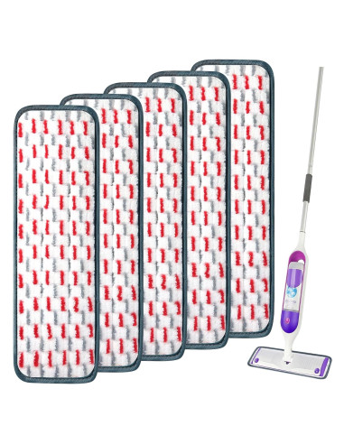 Paños de Mopa Reutilizables Dovesail para Swiffer PowerMop - 5 Piezas