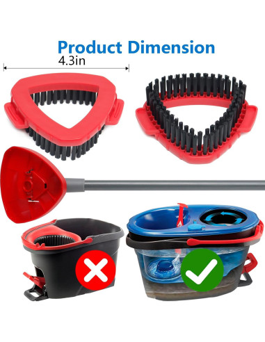 2 Cabezales de Cepillo de Esponja O Cedar RinseClean 10.92 cm