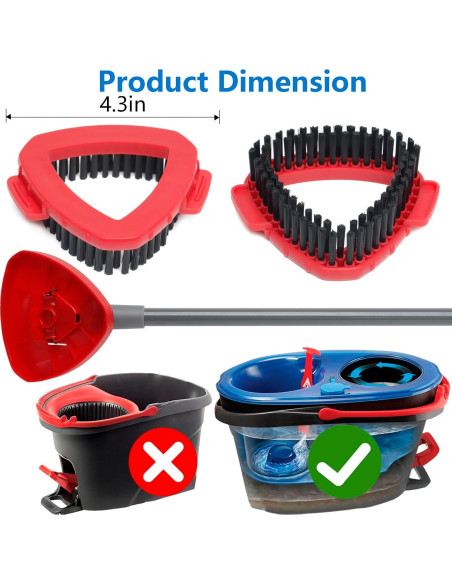 2 Cabezales de Cepillo de Esponja O Cedar RinseClean 10.92 cm