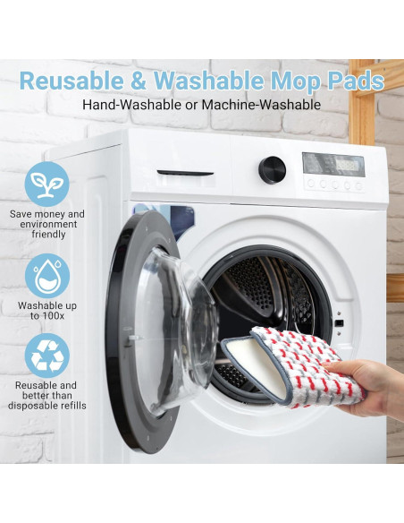 Paños de Mopa Reutilizables Dovesail para Swiffer PowerMop - 5 Piezas