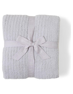 Manta Acogedora Ribeteada Barefoot Dreams Plata 137x183cm