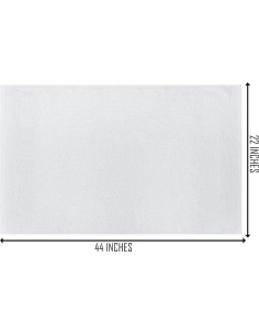 Paquete de 24 Toallas de Baño Blancas TOALLA 55.88x111.76 cm 2