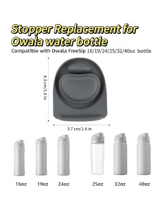 6 Tapones de Silicona Joshey para Botellas Owala Freesip 24 Oz 2