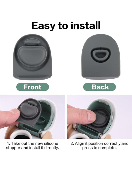 6 Tapones de Silicona Joshey para Botellas Owala Freesip 24 Oz