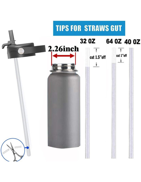 Tapa con Popote Hydro Flask Boca Ancha 32 oz 40 oz POYAKU