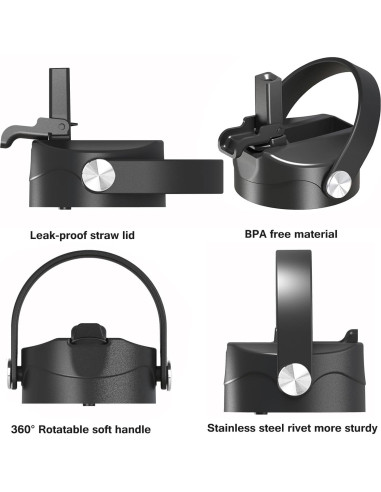 Tapa con Popote Hydro Flask Boca Ancha 32 oz 40 oz POYAKU