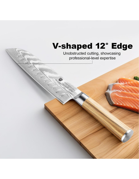 Cuchillo Santoku Brodark 30.8 cm Damasco Acero Inoxidable