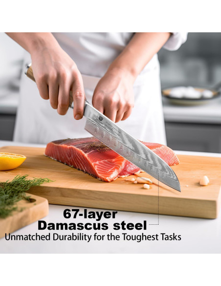 Cuchillo Santoku Brodark 30.8 cm Damasco Acero Inoxidable