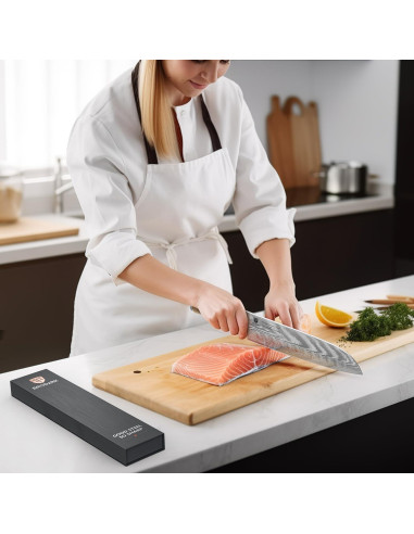 Cuchillo Santoku Brodark 30.8 cm Damasco Acero Inoxidable