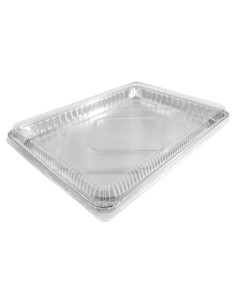 Sartén de Pastel de Hoja ProPac & Seal 1/2 Tamaño con Tapa Domo