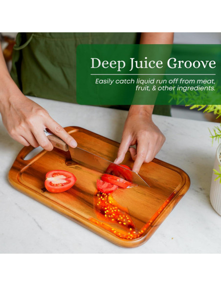 Tabla de Cortar de Madera de Acacia VieWood 33x20 cm Reversible Tabla de Cortar de Madera de Acacia VieWood 33x20 cm Reversible