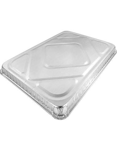 Sartén de Pastel de Hoja ProPac & Seal 1/2 Tamaño con Tapa Domo