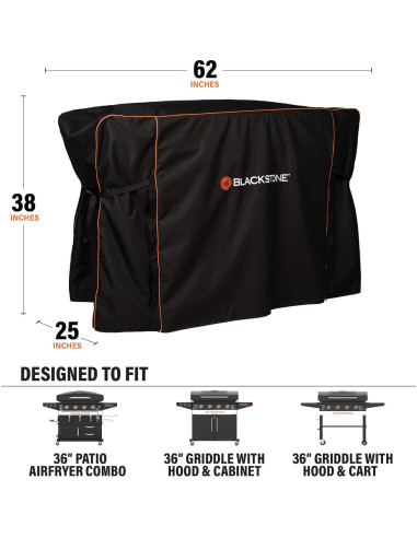 Cubierta para Plancha Blackstone 5460 Patio Series 36" 600D