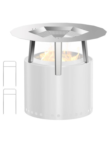 Deflector de Calor LS'BABQ para Fogata 49.5 cm Acero Inoxidable