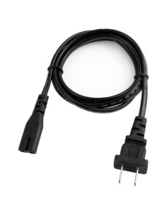 Cable de Alimentación Yustda 1.8m 2 Clavijas para Subwoofer