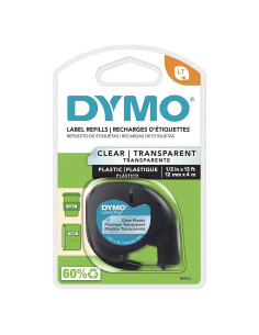 Cinta de Etiquetado DYMO LetraTag Transparente 1.27 cm x 3.66 m