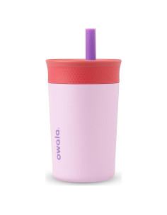 Vaso Térmico Owala para Niños 355 ml Acero Inoxidable Rosa Morado