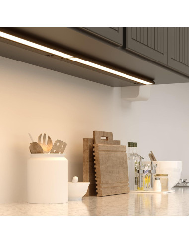 Luz Bajo Gabinete LED Regulable LAGOM 76.2 cm Negro 2700K-5000K