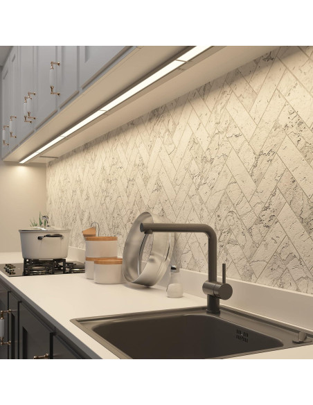 Luz Bajo Gabinete LED Regulable LAGOM 76.2 cm Negro 2700K-5000K Luz Bajo Gabinete LED Regulable LAGOM 76.2 cm Negro 2700K-5000K