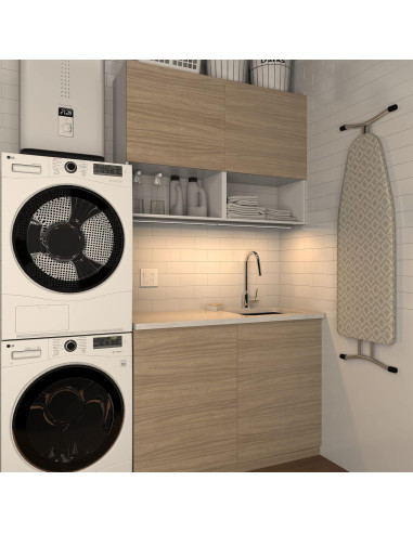 Luz Bajo Gabinete LED Regulable LAGOM 76.2 cm Negro 2700K-5000K