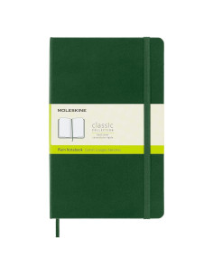 Cuaderno Moleskine Grande Liso Verde Mirtillo Cubierta Dura