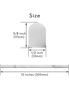 Azulejo de Mármol Carrara Lovdeco 1.27x30.48 cm 10 Pcs 2