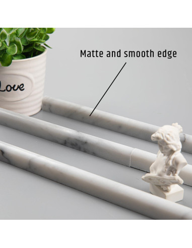 Azulejo de Mármol Carrara Lovdeco 1.27x30.48 cm 10 Pcs