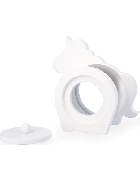 Alcancía de Unicornio Janod - Madera FSC - 18 x 17 cm